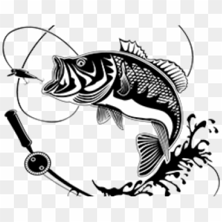 Fishing Rod Clipart Fishing Accessory - Wall Decal Fish, HD Png Download