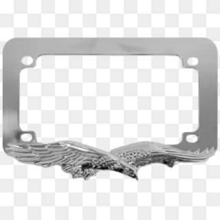 Eagle Chrome Motorcycle License - Moto License Frame Plate, HD Png Download