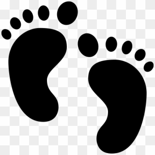 Baby Svg Footprint - Baby Feet Icon, HD Png Download