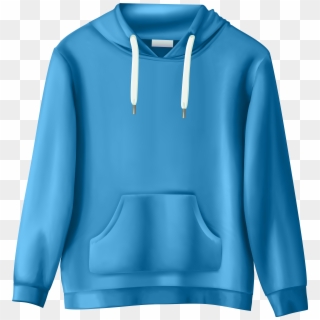 Blue Sweatshirt Png Clip Art - Transparent Background Clothes Clipart, Png Download
