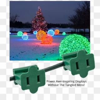 Power Electrical Displays With Zip Plugs - Elf Outdoor Christmas Lights, HD Png Download