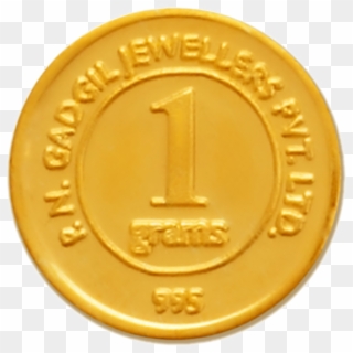 Gold Coins Free Png Image - 1 Gram Gold Png, Transparent Png