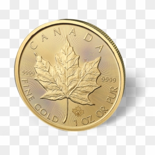 Picture Of 1 Oz Canadian Gold Maple Leaf Coins - Canadian Gold Maple Leaf, HD Png Download
