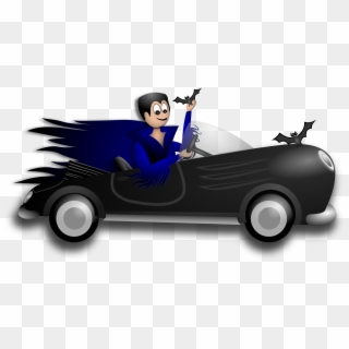 Car Driving Png - Dracula In Car, Transparent Png
