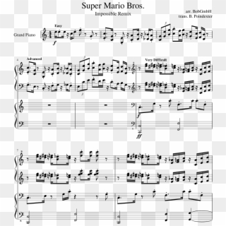 Super Mario Bros - If Today Was Your Last Day Piano Sheet Music, HD Png Download