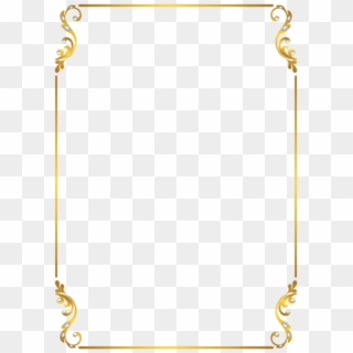 Simple Gold Frame Landscape transparent PNG - StickPNG