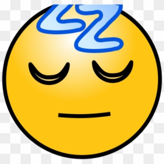 Feeling Clipart Cartoon Face - Sleepy Smiley Face, HD Png Download