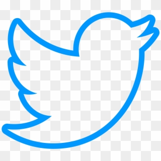 Edtechteacher Twitter Bird Outline Blue - White Twitter Bird Transparent Background, HD Png Download