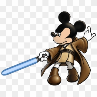 Lightsaber Star Wars Clipart - Mickey Star Wars Vector, HD Png Download