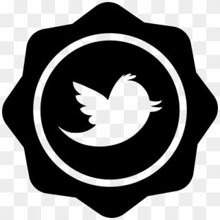 Twitter Logo On Badge Comments - Transparent Background Twitter Icons, HD Png Download