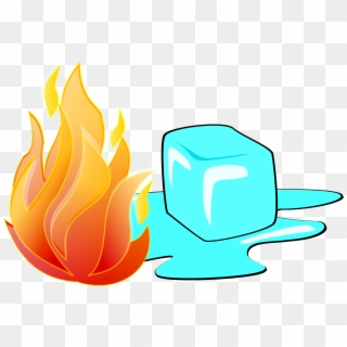 And Ice Encode To - Ice Cubes And Fire, HD Png Download