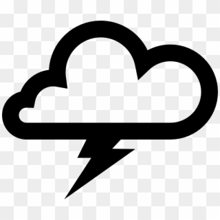 Thunder Cloud Icon - Thunderstorm Symbol, HD Png Download