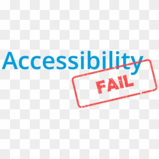 Accessibility Fails - Electric Blue, HD Png Download