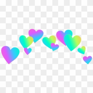 Heart Crown Png - Rainbow Heart Crown Png, Transparent Png