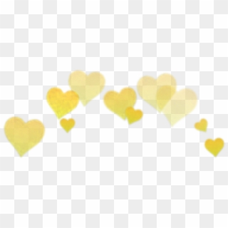 Yellow Sticker - Heart Crown Png Yellow, Transparent Png