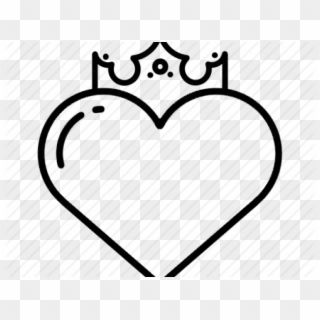Heart Icons Crown - Black Hearts Crown Png, Transparent Png