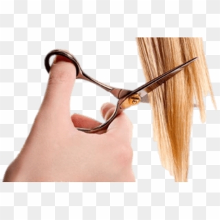Download Hair Cutting Blond Png Images Background - Scissors Cutting Hair, Transparent Png