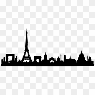 Paris Skyline Vector Free, HD Png Download