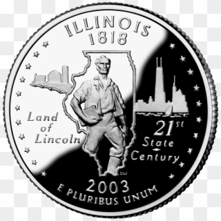 2003 Il Proof - Illinois State Quarter, HD Png Download