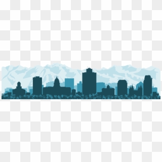 Salt Lake City Skyline - Salt Lake City Skyline Silhouette, HD Png Download