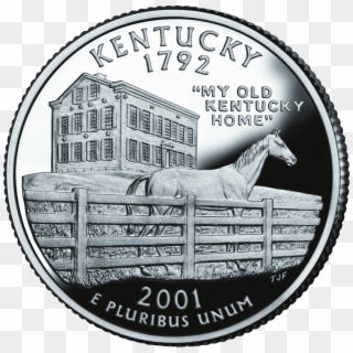 2001 Ky Proof - Kentucky State Quarter, HD Png Download