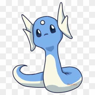 This Dratini Doesnt Have A Mouth Pokemon Https - Cartoon, HD Png Download
