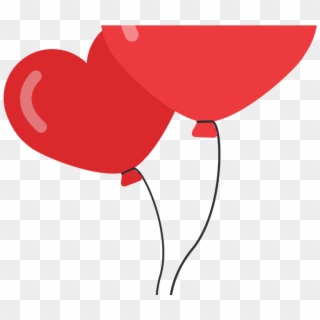 Heart Shaped Balloons Png Image - Heart Shaped Balloons Clipart, Transparent Png