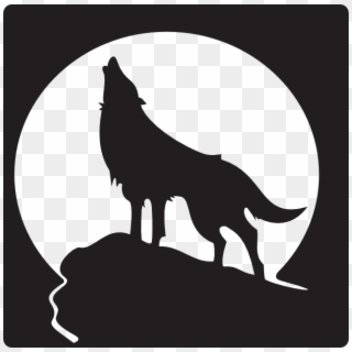 Free Clip Art Wolves - Wolf Howling Clipart, HD Png Download