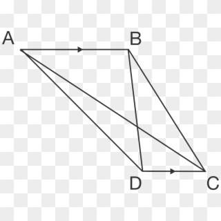 Trapezium Abcd A B C D Has Ab A B Parallel To Dc D - Triangle, HD Png Download
