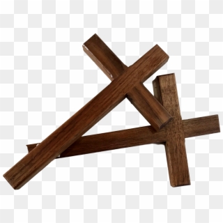 Religious Cross Wooden Medallion - Cross, HD Png Download