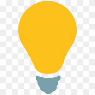File Emoji U1f4a1 Svg Wikimedia Commons - Light Bulb Flat Design Png, Transparent Png