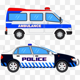 Transportation Clipart Ambulance - Clip Art Police Car Png, Transparent Png