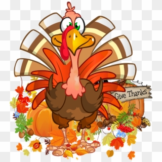 Thanksgiving Sticker - Thanksgiving Turkey Cartoon Transparent, HD Png Download