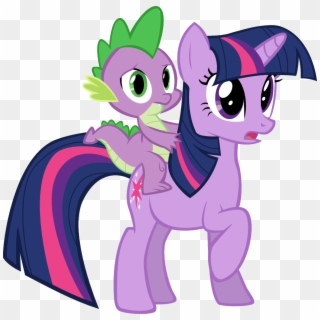 Twilight Vector Mlp Spike - My Little Pony Spike And Twilight, HD Png Download