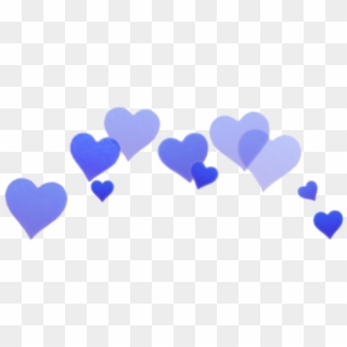 #coroa #roxo #purple #heart - Blue Hearts Over Head, HD Png Download