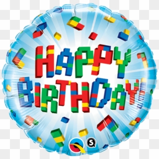 Happy Birthday Lego Foil Balloon - Lego Happy Birthday Balloon, HD Png Download