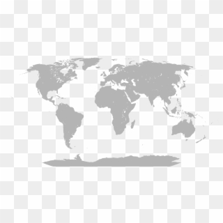 Simple World Map Svg, HD Png Download