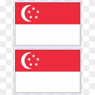 Download This Free Printable Singapore Template A4 - Singapore Flag Printable, HD Png Download