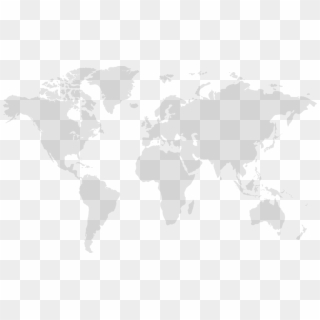 Usa - Vector Grey World Map, HD Png Download