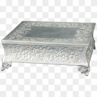 Silver Flower Cake Stand Sq - Coffee Table, HD Png Download