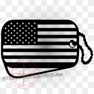 American Flag Dogtag, HD Png Download