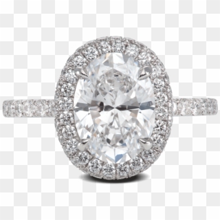 Ring Glamour Flush Platinum Halo Diamonds Steven Kirsch - Pre-engagement Ring, HD Png Download