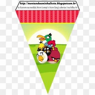 Angry Birds Birthday Party, Free Printable Banner - Banderin Power Ranger Png, Transparent Png