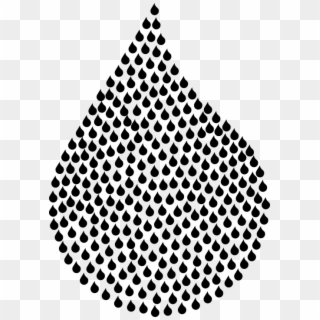 Drop, Water, Tears, Silhouette, Fractal, Abstract, - Blood Drop, HD Png Download
