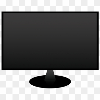 Flat Screen Tv Png - Computer Monitor, Transparent Png
