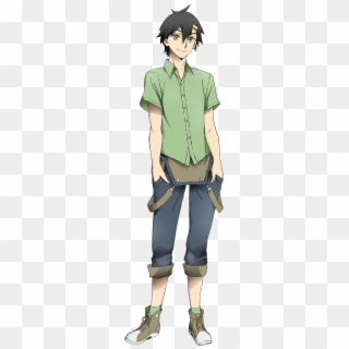 Anime Boy Clipart Green - Anime Character Standing With Empty Background,  HD Png Download - 720x1407(#1710970) - PngFind