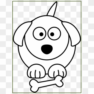 Cute Dog Png Royalty - Black And White Cartoon Animals, Transparent Png