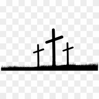 Good Of Friday Cross Christianity Crosses Hill Clipart - Good Friday Black And White, HD Png Download