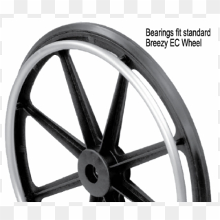 Breezy Ultra 4 / Breezy Ec Series Rear Wheel Bearings - Wheelchair, HD Png Download
