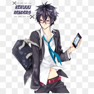 Anime School Boy Render By Kekuuu By Kekuuu - Anime School Boy, HD Png Download